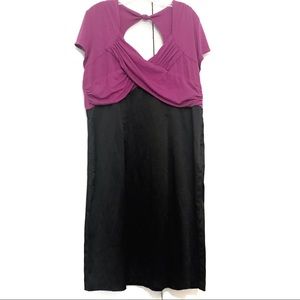 TORRID/WRAP TOP DRESS/MAGENTA&BLACK/SIZE 18/D8